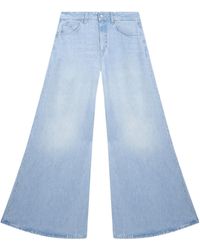 Dondup - High-Rise Wide-Leg Jeans - Lyst