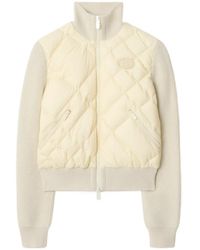 Burberry - Check-Stitch Nylon And Wool Jacket - Lyst