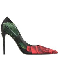 Dolce & Gabbana - Pointed-Toe Floral High Heels - Lyst