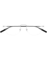 Montblanc - Eyewear Rectangle Frame Glasses - Lyst