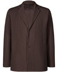Homme Plissé Issey Miyake - Pleated Notch-Lapel Jacket - Lyst