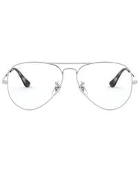 Ray-Ban - Aviator Frame Glasses - Lyst