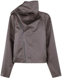 Rick Owens - Cropped Scarf Flight Jacket - Lyst