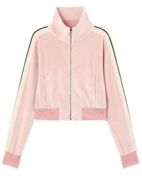 Palm Angels - Logo Chenille Crop Track Jacket - Lyst