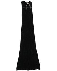 Twinset - Floral Long Knitted Dress - Lyst