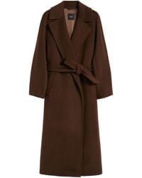 Weekend by Maxmara - Tempera Belted Long-Sleeved Coat - Lyst