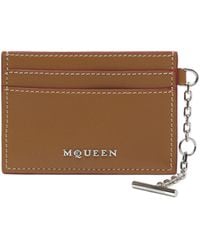 McQueen - Sling Logo Plaque Card Holder - Lyst