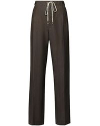 Maison Margiela - Drawstring Wide-Leg Trousers - Lyst