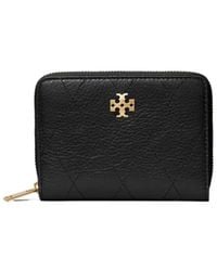 Tory Burch - Small Charlie Quilted Zip-Around Wallet - Lyst