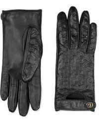 Gucci - Elysees Logo-Embellished Gloves - Lyst