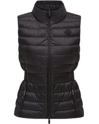 Moncler - Logo Patch Zip-Up Down Vest - Lyst
