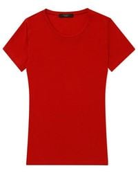 Weekend by Maxmara - T-Shirt With Round Neck And Short Sleeves - Lyst