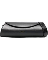 Jil Sander - Cannolo Logo Embossed Large Shoulder Bag - Lyst