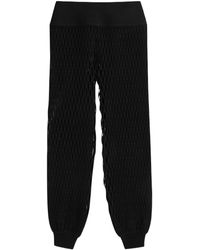 Alaïa - Open-Knit Stretch-Jersey Trousers - Lyst