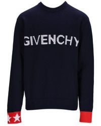 Givenchy - Logo Intarsia-Knit Jumper - Lyst