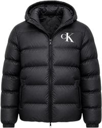 Calvin Klein - Logo-Print Puffer Jacket - Lyst