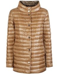 Herno - Reversible Button-Up Down Jacket - Lyst