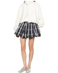 Patou - Tartan-Print Bubble-Hem Skirt - Lyst