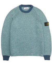Stone Island - Round Neck Long-Sleeved Sweater - Lyst