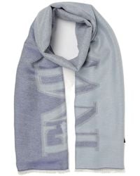 Emporio Armani - Letter Logo Scarf - Lyst