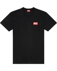 DIESEL - T-Boxt-Lab Jacquard Logo Patch T-Shirt - Lyst