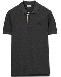 Burberry - Ekd Embroidered Short Sleeved Polo Shirt - Lyst