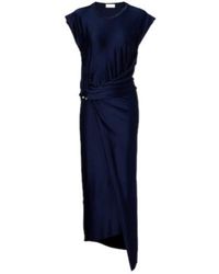 Rabanne - Draped Jersey Maxi Dress - Lyst