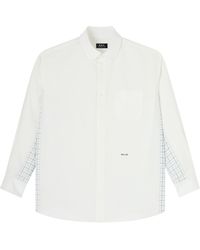 A.P.C. - Jessica O Logo Detail Shirt - Lyst