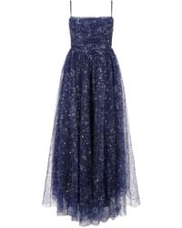 STAUD - Bettina Sequin Embellished Midi Dress - Lyst