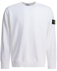 Stone Island - 6100028 Logo-Patch Crew-Neck Sweatshirt - Lyst