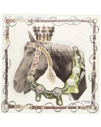 Acne Studios - Horse-Print Silk Scarf - Lyst