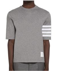 Thom Browne - Striped Sleeve T-Shirt - Lyst