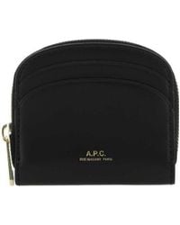 A.P.C. - Demi-Lune Mini Compact Wallet - Lyst