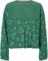 Dries Van Noten - Floral-Jacquard Cloqué Blouse - Lyst