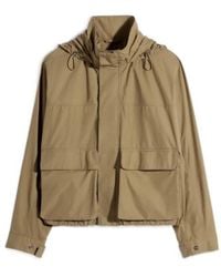 Lemaire - Drawstring Hooded Rain Jacket - Lyst