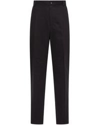 Moncler - Tailored Cotton Pants - Lyst