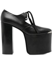 Enfants Riches Deprimes - Round-Toe Lace-Up Pumps - Lyst