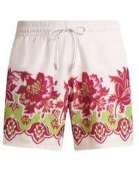 Etro - Floral Printed Drawstring Swim Shorts - Lyst