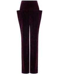 Alaïa - Alaïa Tailored Velvet Pants - Lyst