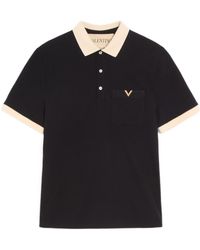Valentino - Vgold Short-Sleeved Polo Shirt - Lyst