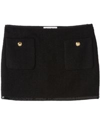 Miu Miu - Logo-Patch Sequin-Trim Mini Skirt - Lyst