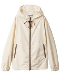 Miu Miu - Technical Hooded Jacket - Lyst