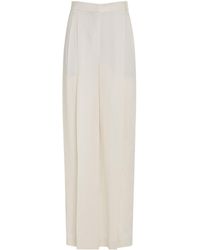 Brunello Cucinelli - High-Waist Wide-Leg Pants - Lyst
