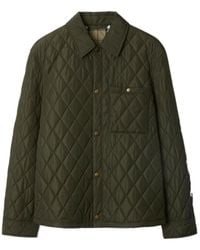 Burberry - Long Sleeved Quilted Padded Jacket - Lyst