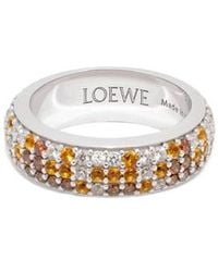 Loewe - Thin Pavé Ring - Lyst