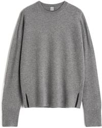 TOTEME - Totême Logo Cashmere Knitted Sweater - Lyst