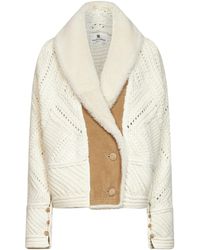 Ermanno Scervino - Textured Knit Short Coat - Lyst