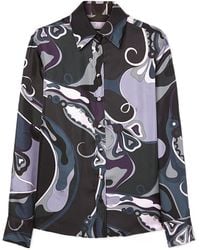 PUCCI - Pucci Orchidee Printed Twill Shirt - Lyst
