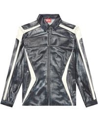 DIESEL - S-Simply-Bmcz Zip Front Shirt - Lyst