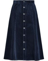 Ralph Lauren - Polo Corduroy A-Line Midi Skirt - Lyst